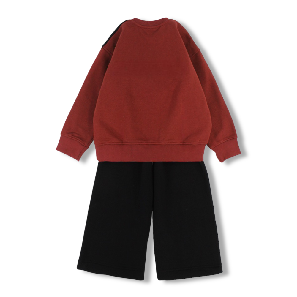 Girls Cotton Two-Piece Outfit Set – “Good Energy Club”  Design
