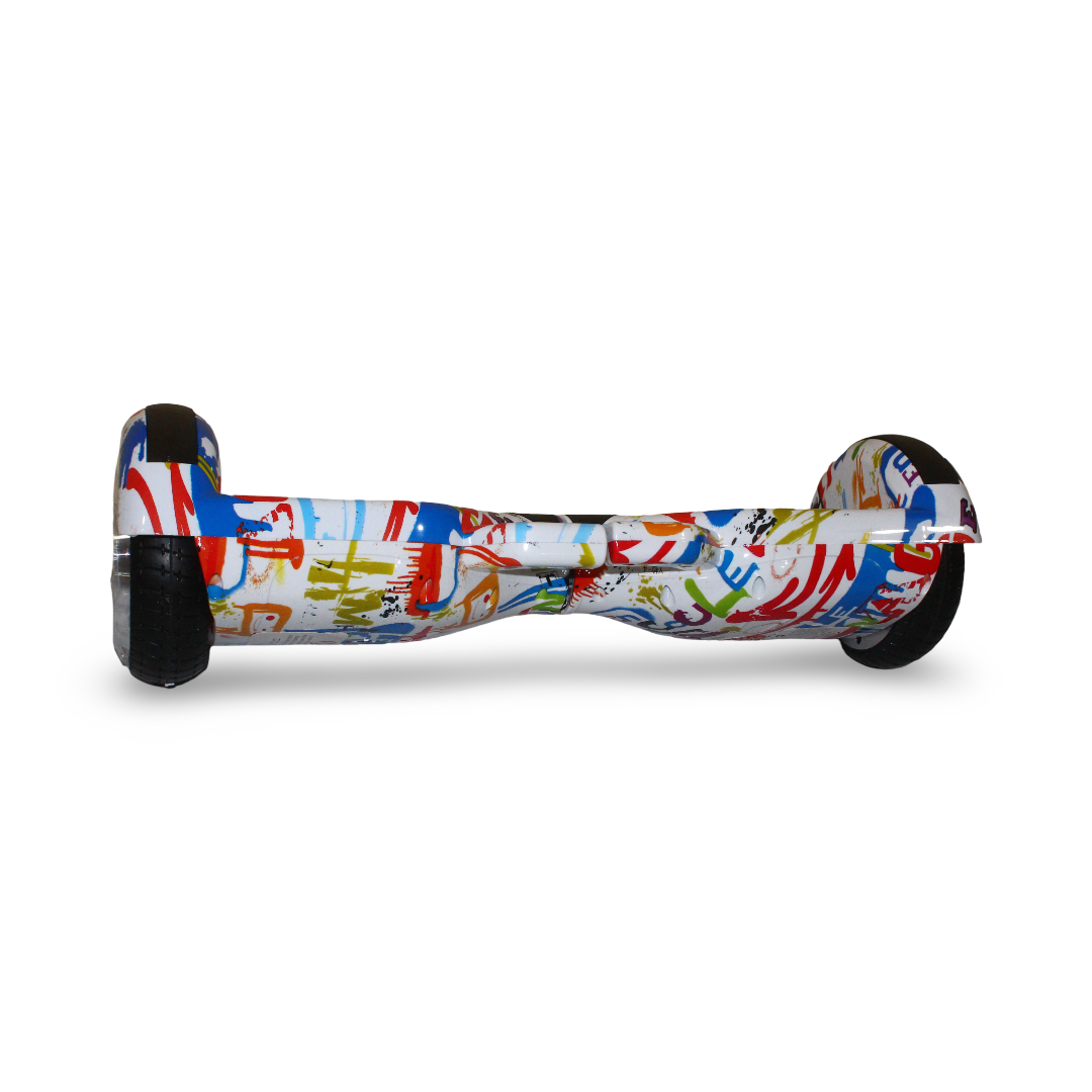 Hoverboard Scooter 6.5 Inch – White with Letters Print