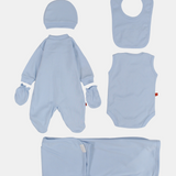 Baby Girls Cotton Baby Footie Set – Mousy 5-Piece Set