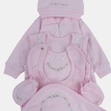 Baby Girls Cotton Baby Footie Set – Mousy 5-Piece Set