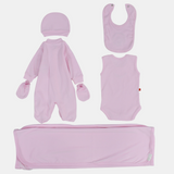 Baby Girls Cotton Baby Footie Set – Mousy 5-Piece Set