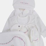 Baby Girls Cotton Baby Footie Set – Mousy 5-Piece Set