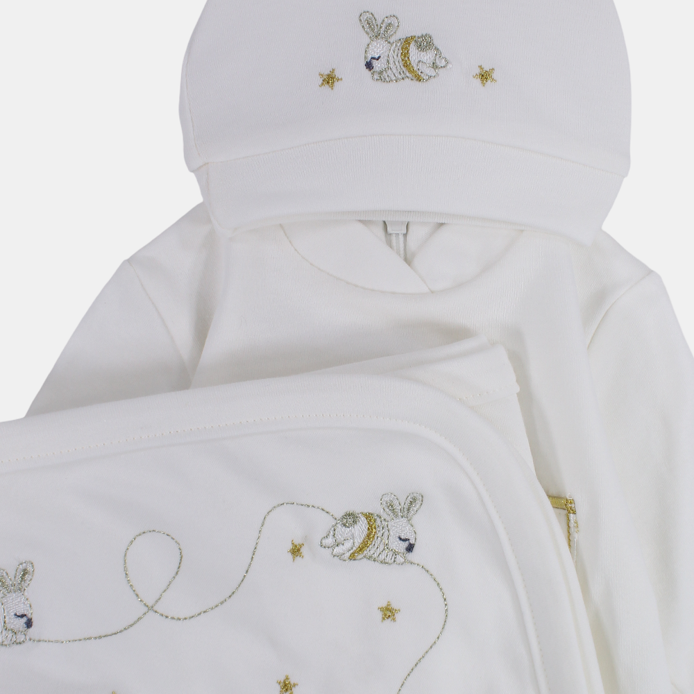 Unisex Baby Cotton Onesie Set – 3-Piece Set