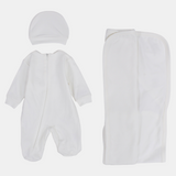 Unisex Baby Cotton Onesie Set – 3-Piece Set