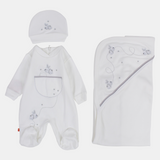 Unisex Baby Cotton Onesie Set – 3-Piece Set