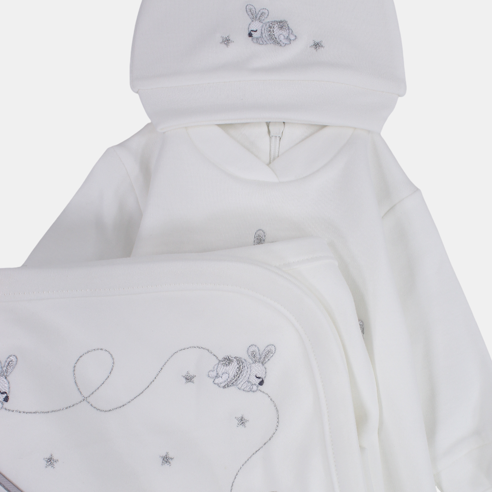 Unisex Baby Cotton Onesie Set – 3-Piece Set