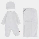 Unisex Baby Cotton Onesie Set – 3-Piece Set