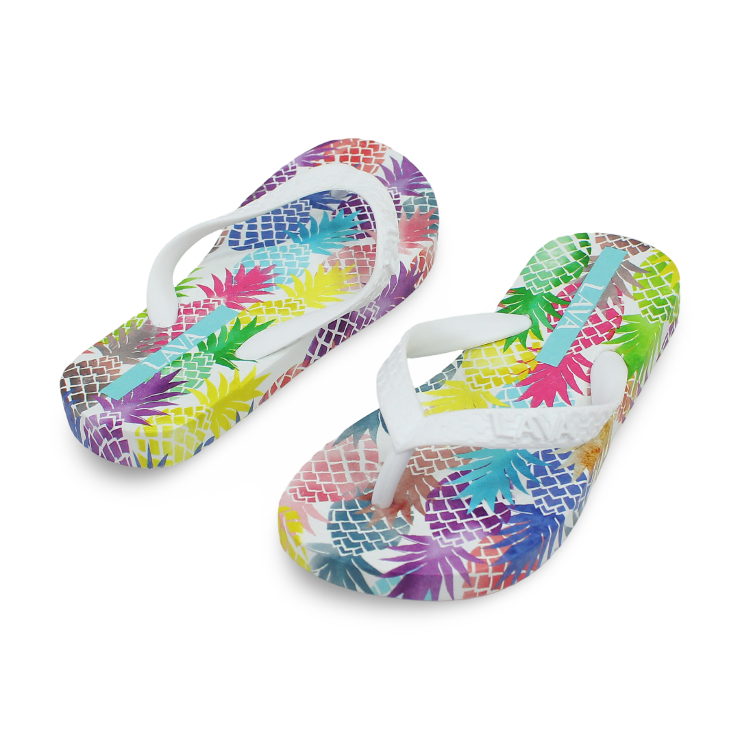 Girls Rubber Slippers – White