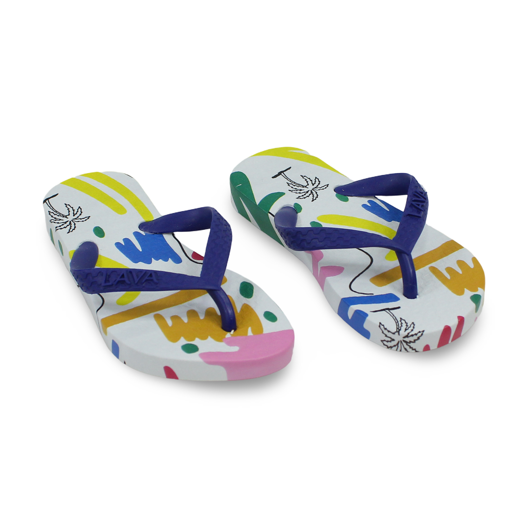 Girls Rubber Slippers – Blue - Clothing - Exit