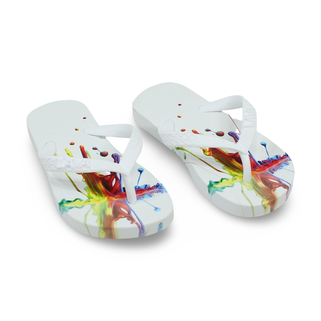 Girls Rubber Slippers – White