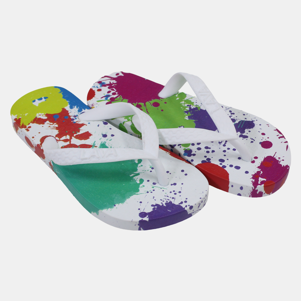 Unisex Rubber Flip Flops – Multicolored