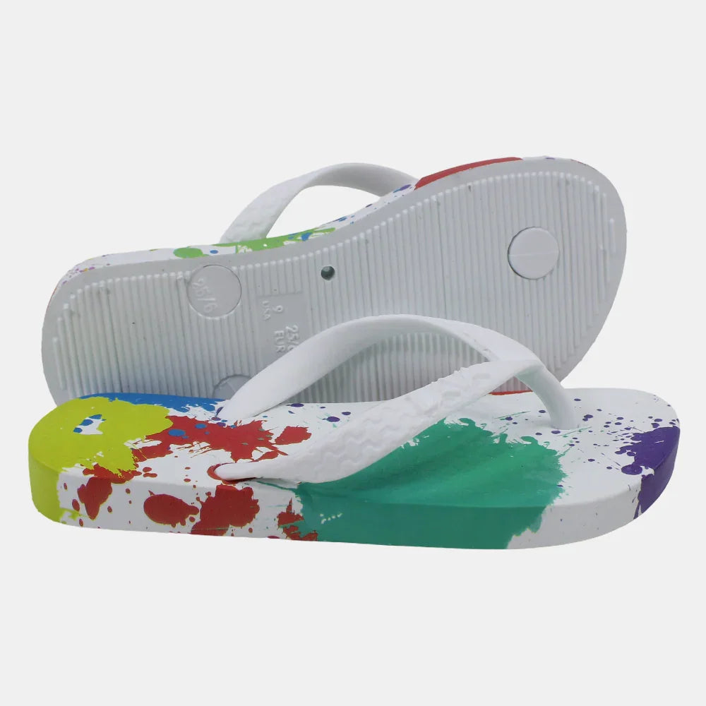 Unisex Rubber Flip Flops – Multicolored