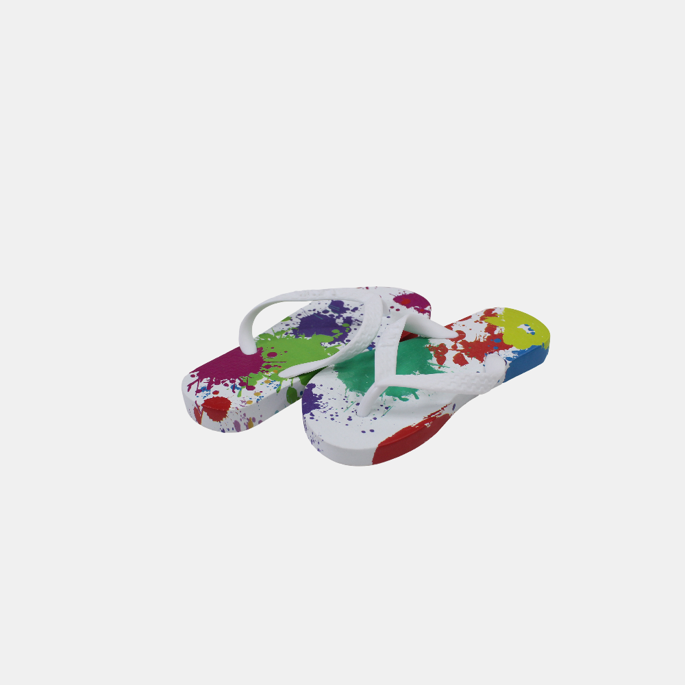 Unisex Rubber Flip Flops – Multicolored