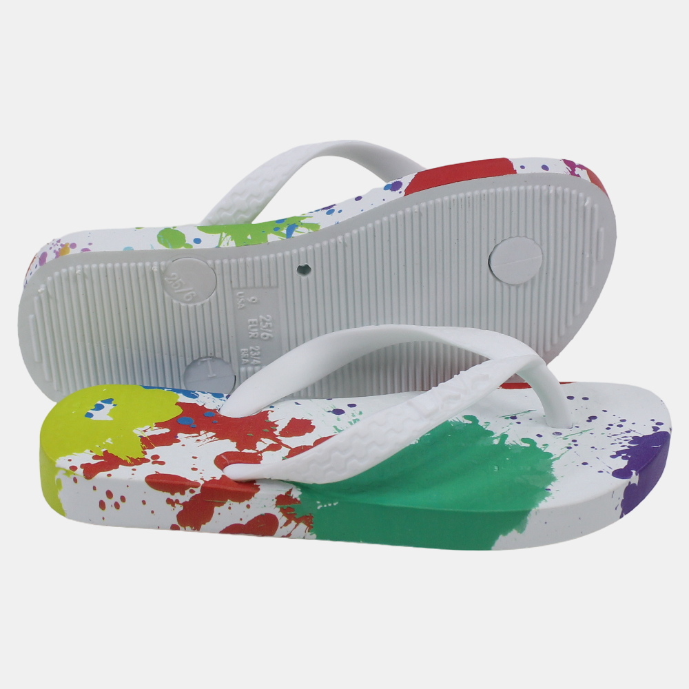 Unisex Rubber Flip Flops – Multicolored