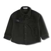 Unisex Wool Shirt – Olive with Front Click