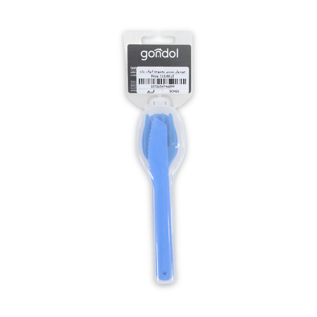 Gondol Plastic Cutlery Set – Blue