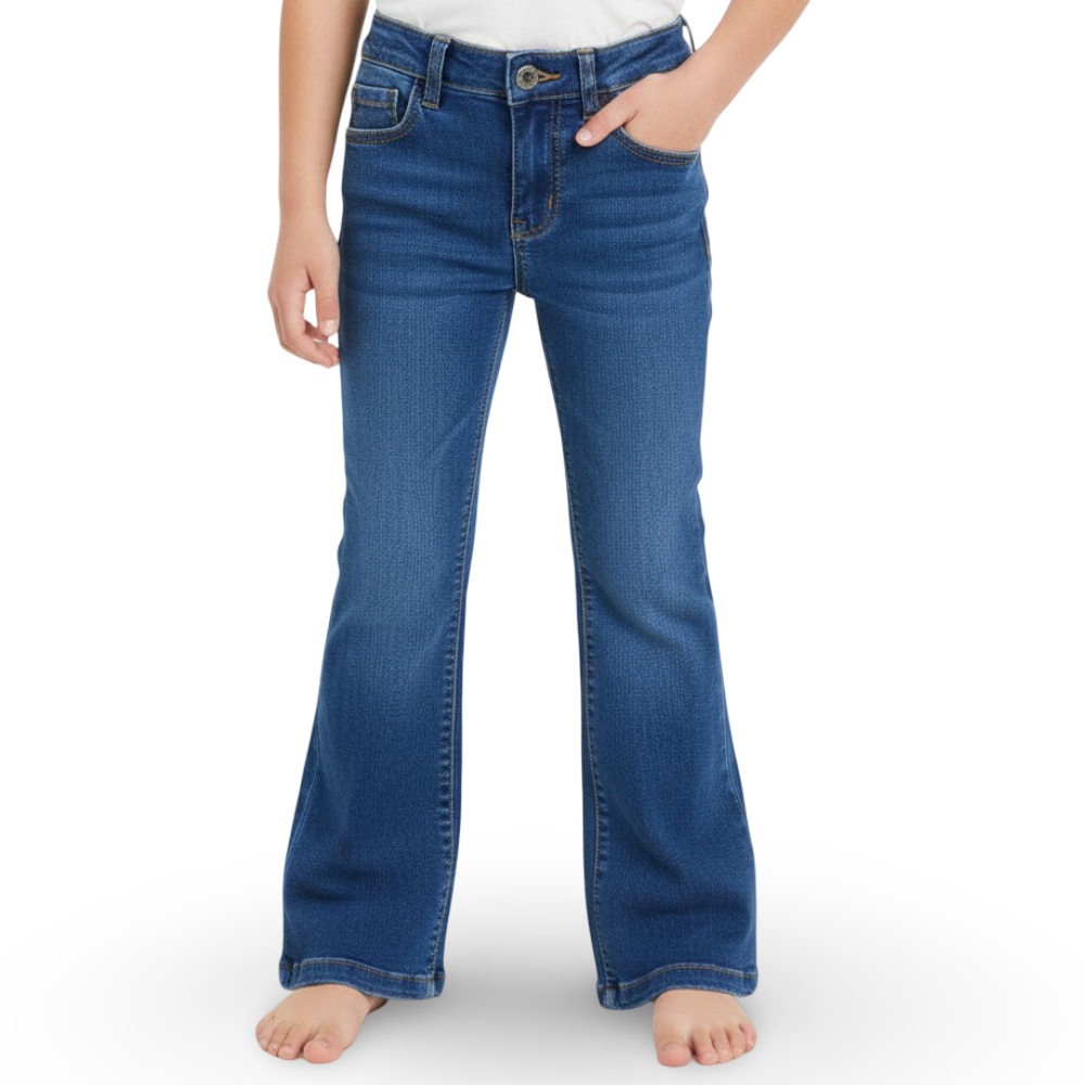 Girls Bootcut Jeans - Blue - Clothing - Ourkids