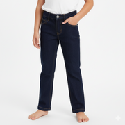 Girls Straight-Leg Jeans - Dark Jeans