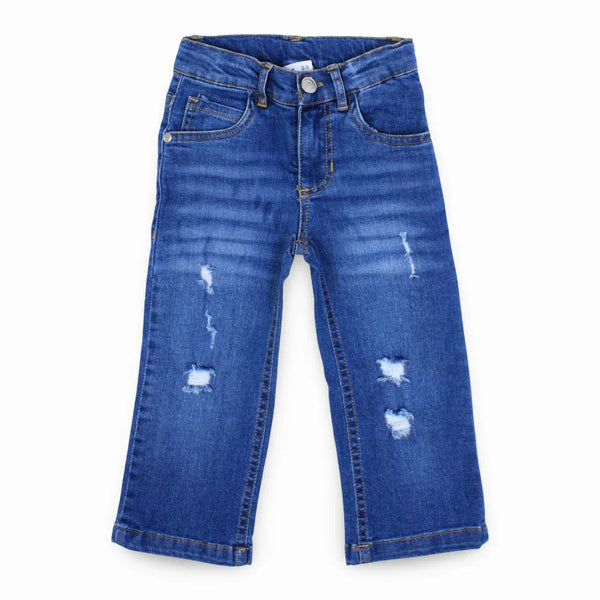 Girls Ripped Jeans - Blue
