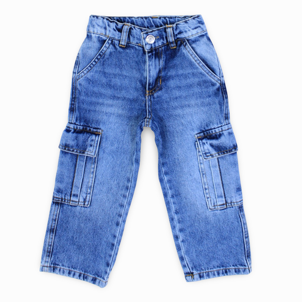 Boys Cargo Jeans - Blue