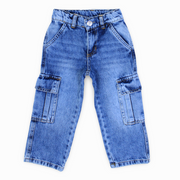 Boys Cargo Jeans - Blue