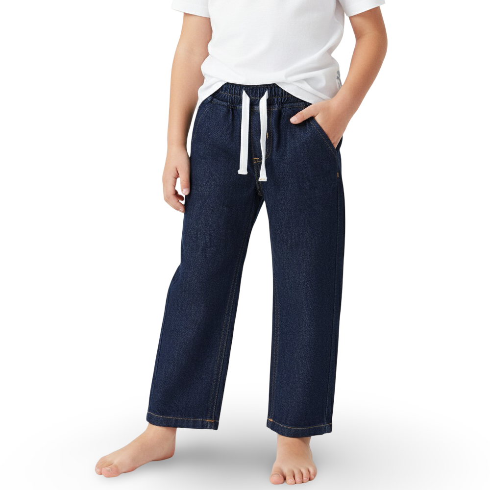 Boys Straight-Leg Jeans - Navy - Clothing - Ourkids