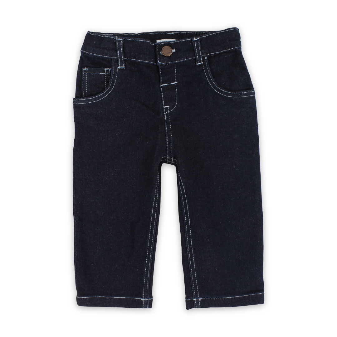 Unisex Baby Denim Pants – Dark Blue - Clothing - Ourkids