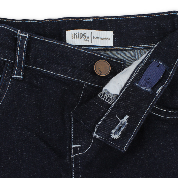 Unisex Baby Denim Pants – Dark Blue