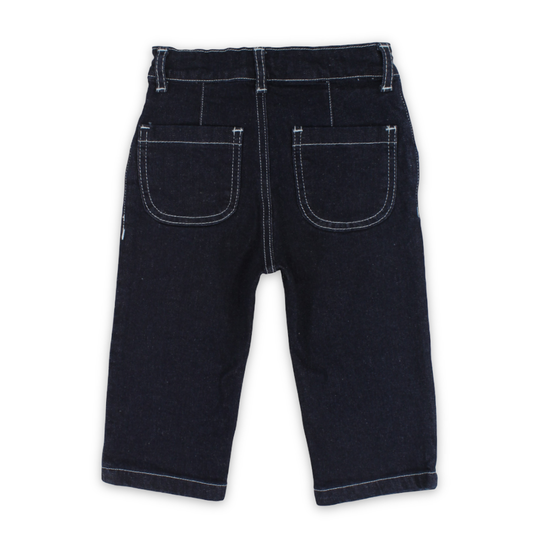 Unisex Baby Denim Pants – Dark Blue