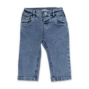 Unisex Baby Cotton Denim Pants – Light Blue