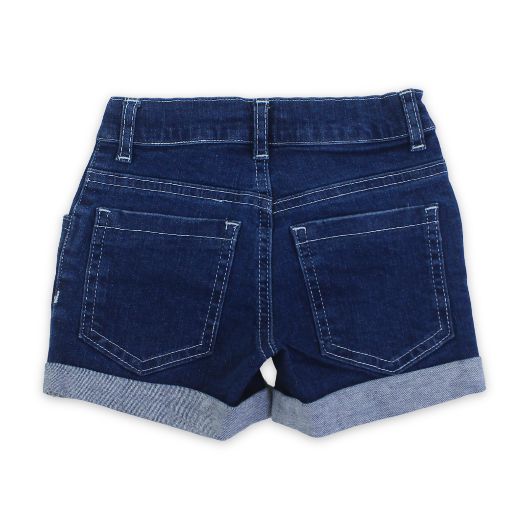 Girls Denim Shorts – Navy