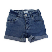 Girls Denim Boyfriend Shorts with Rolled – Light Denim