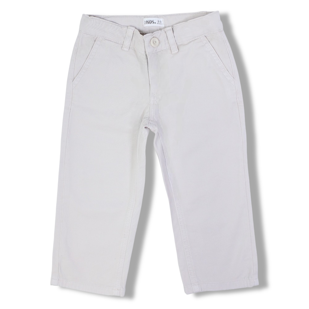 Boys Gabardine Pants – Beige