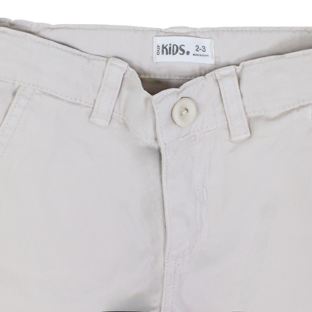 Boys Gabardine Pants – Beige