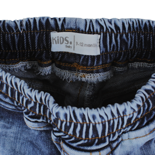 Baby Boys Cargo Jeans – Medium Wash