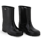 Unisex Rubber Rain Boots – Black