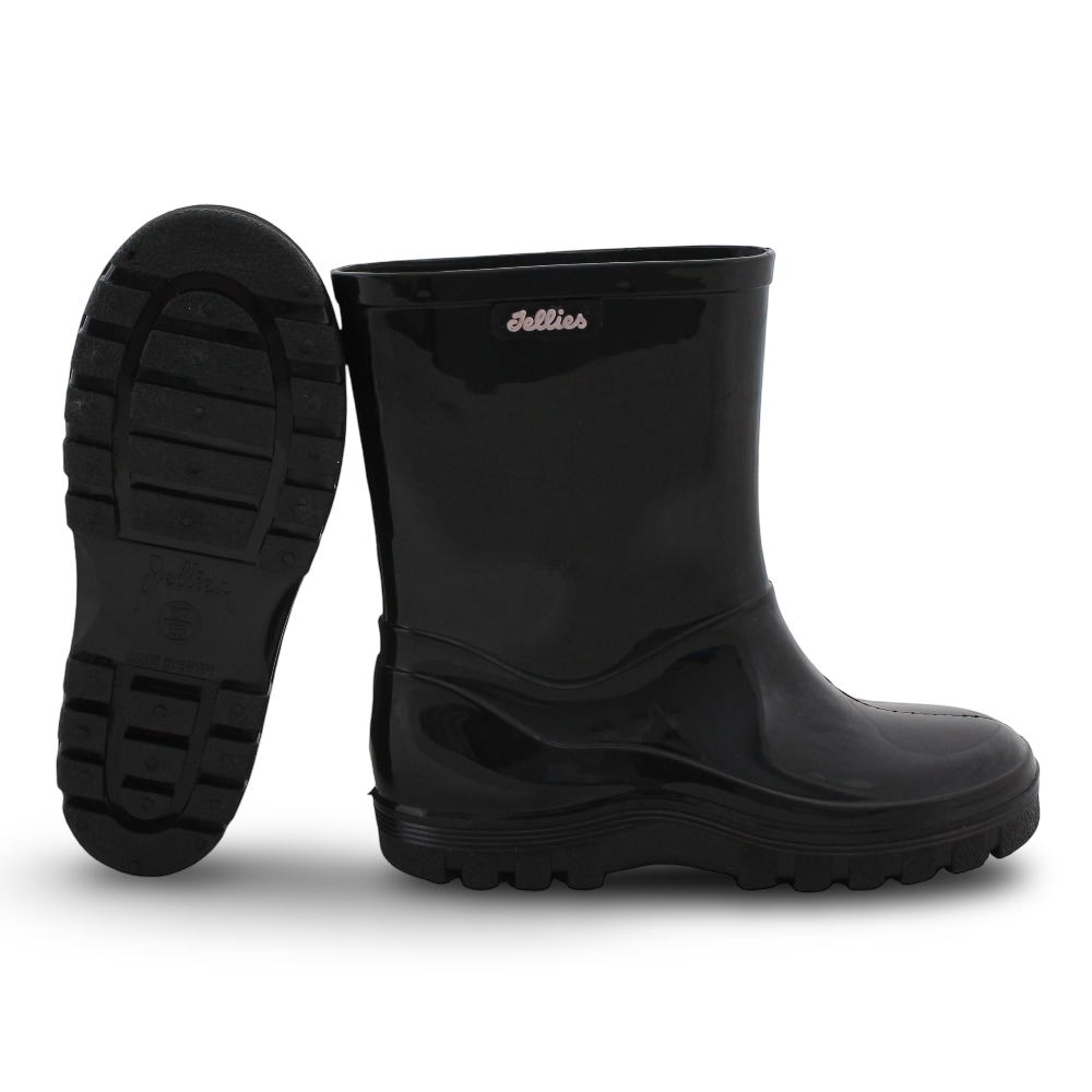 Unisex Rubber Rain Boots – Black