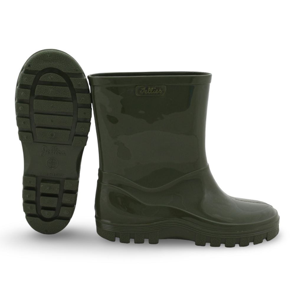 Unisex Rubber Rain Boots – Dark Green