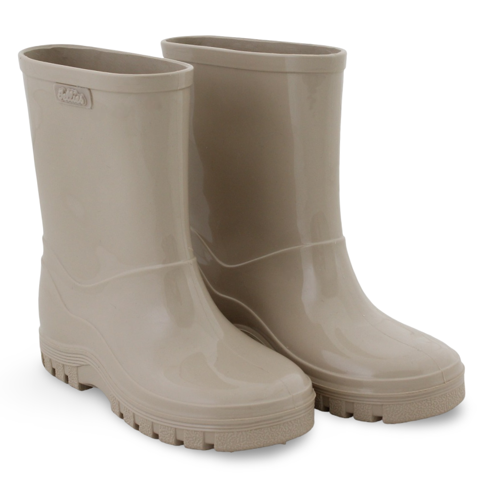 Unisex Rubber Rain Boots – Beige - Clothing - Jellies