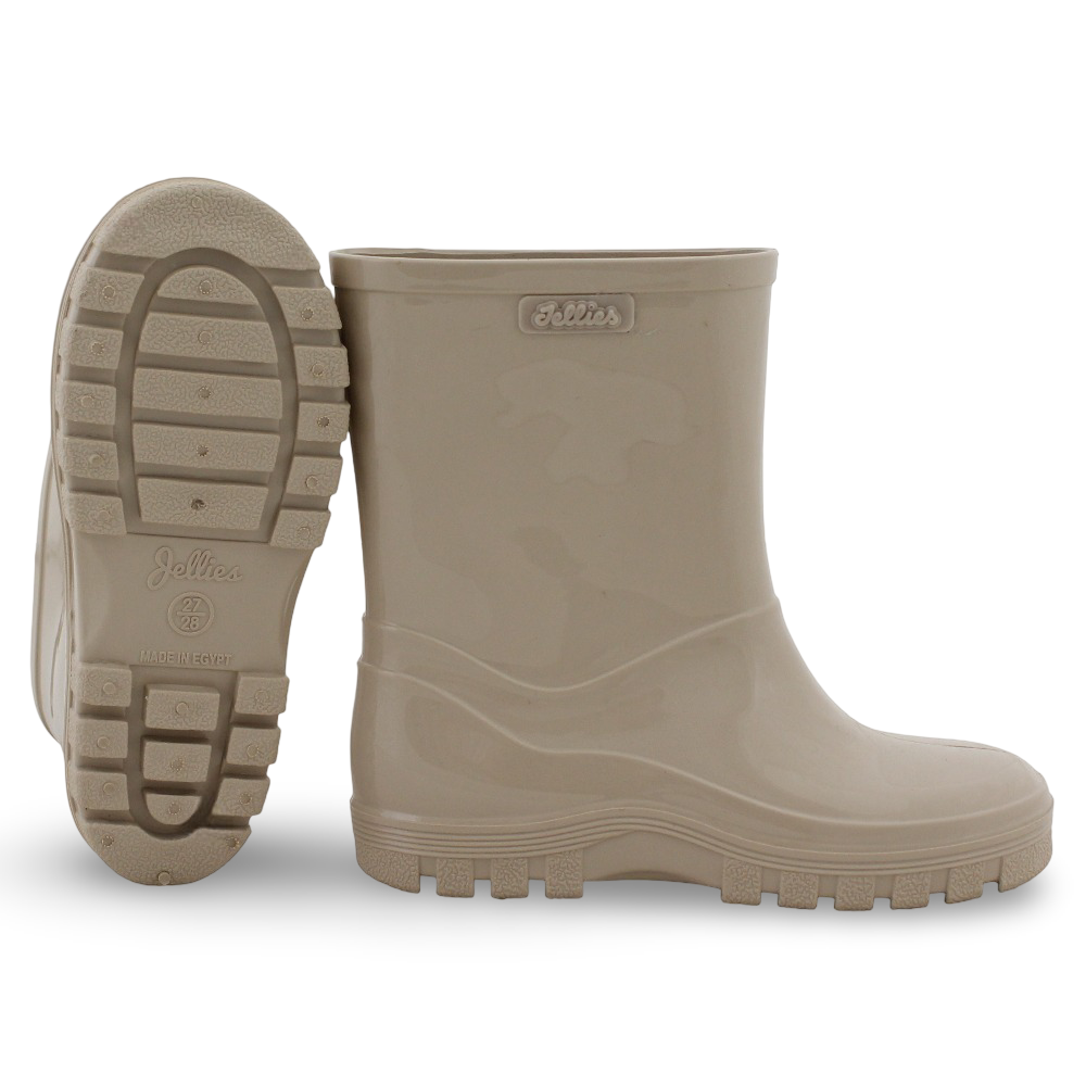 Unisex Rubber Rain Boots – Beige
