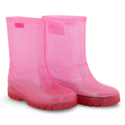 Girls Rubber Rain Boots – Fuchsia