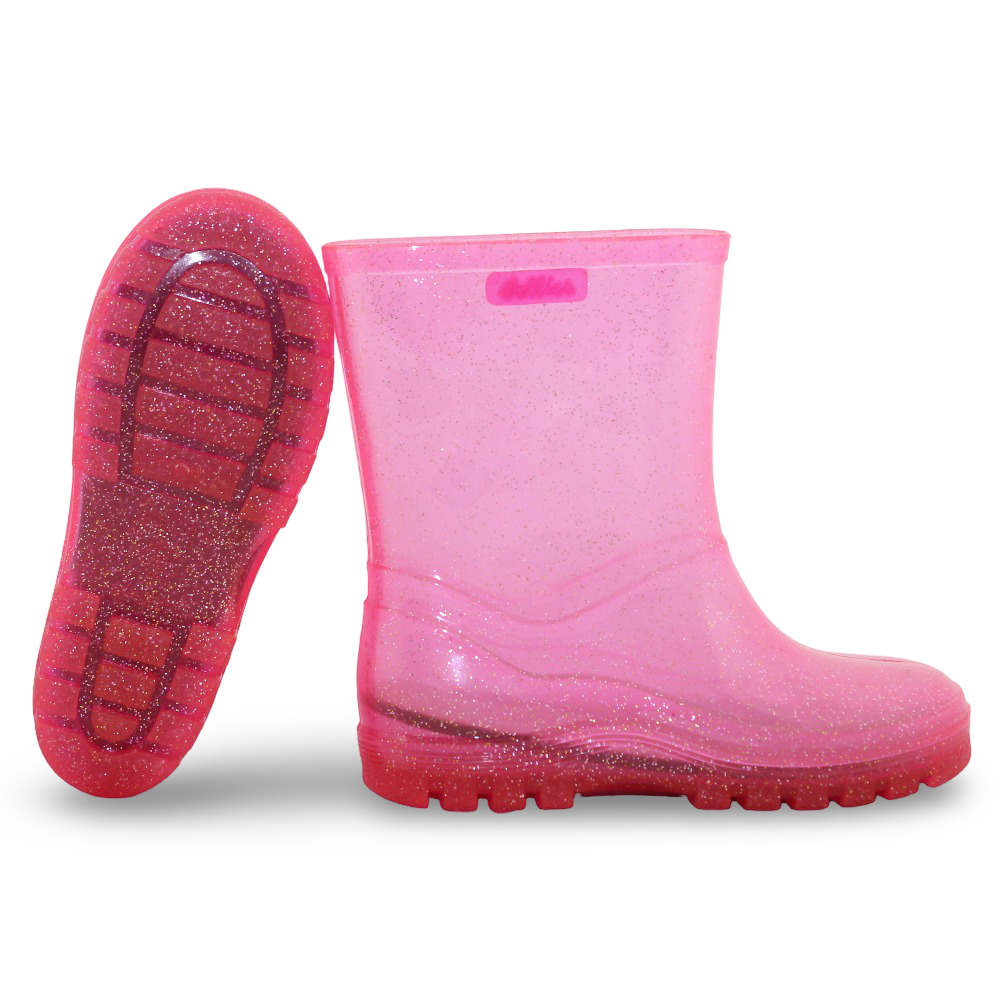 Girls Rubber Rain Boots – Fuchsia