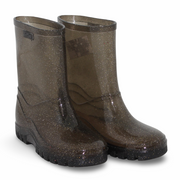 Girls Rubber Rain Boots – Dark Grey