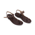 Girls Rubber Sandal – Glittery Grey