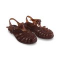 Girls Rubber Sandal – Glittery Brown