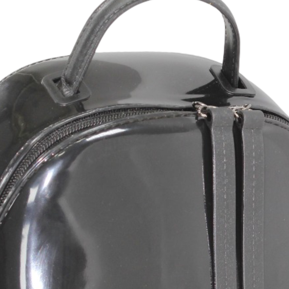 Girls Backpack – Shiny Black