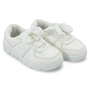 Unisex Leather Sneakers – White