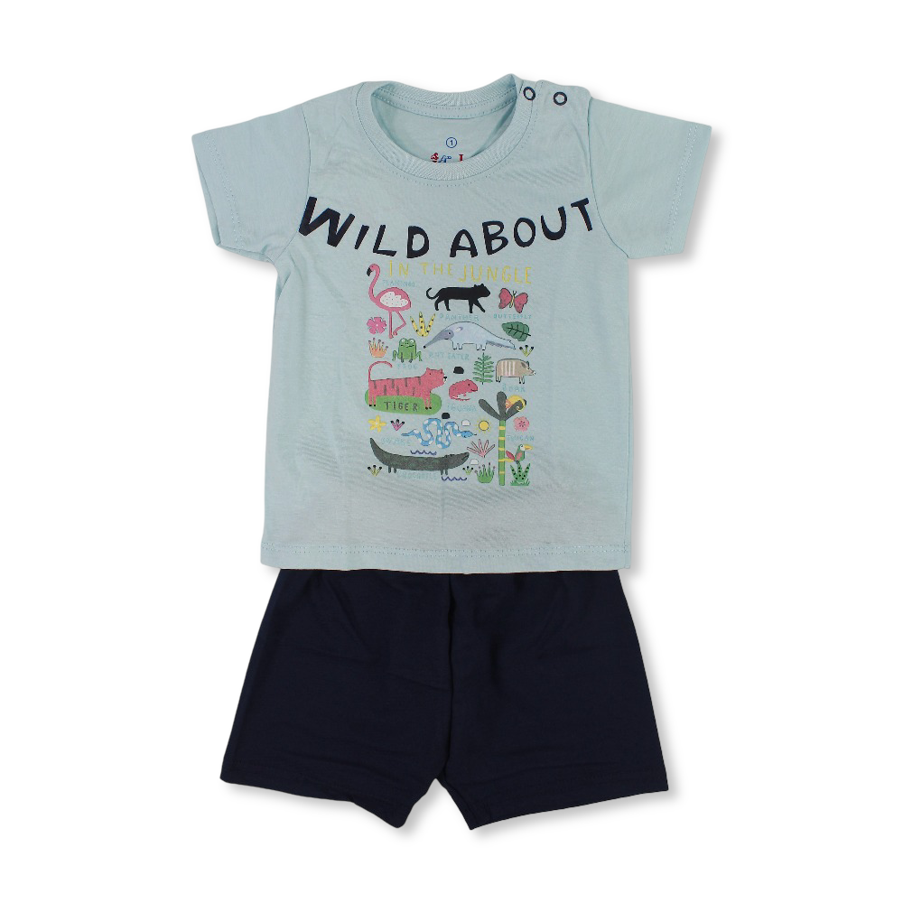 Baby Boys Cotton Pajama "Wild Jungle" Print - Clothing - JOKY