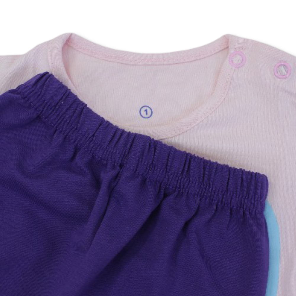 Baby Girls Cotton Sleeveless Pajama – "Happy Dino" Print