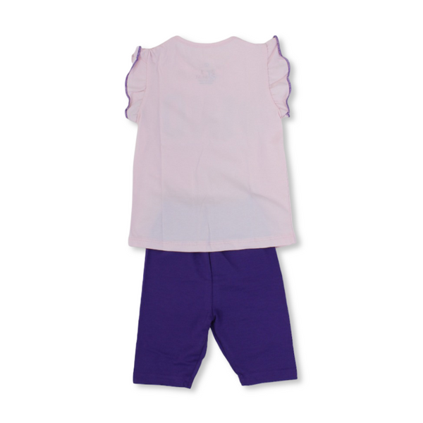 Baby Girls Cotton Sleeveless Pajama – "Happy Dino" Print
